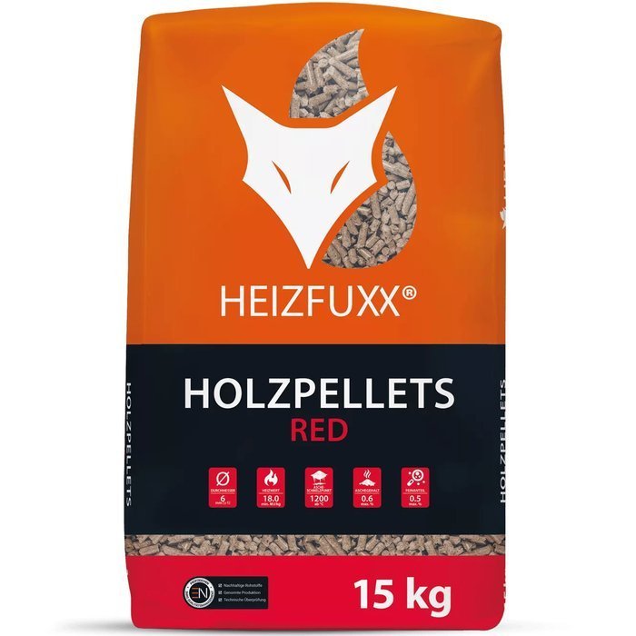 Granulés HEIZFUXX rouge EN+ A1 – Palette 65 sacs x 15kg – Image 2