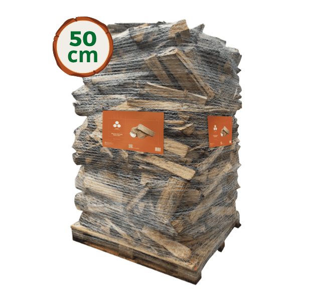 Bois de chauffage 50 cm Wooday - Bois bûche 100% feuillus – Image 2